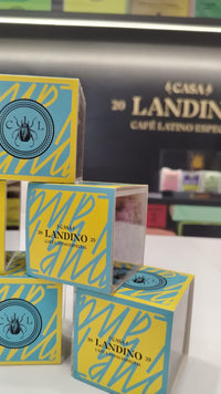 Café Peaberry Casa Landino — Cubo acrílico de 60 g